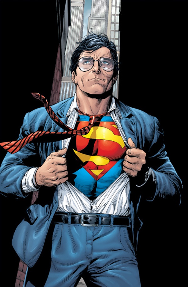 Superman with Glasses Blank Meme Template