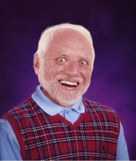 Bad Luck Harold Blank Meme Template