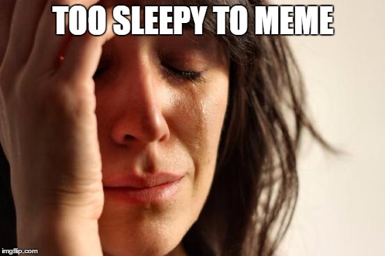 First World Problems | TOO SLEEPY TO MEME | image tagged in memes,first world problems | made w/ Imgflip meme maker