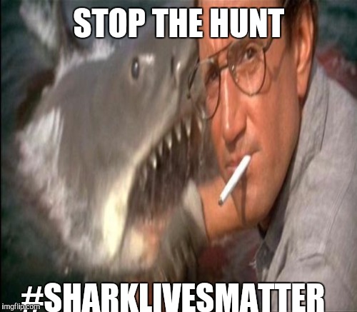 STOP THE HUNT #SHARKLIVESMATTER | made w/ Imgflip meme maker