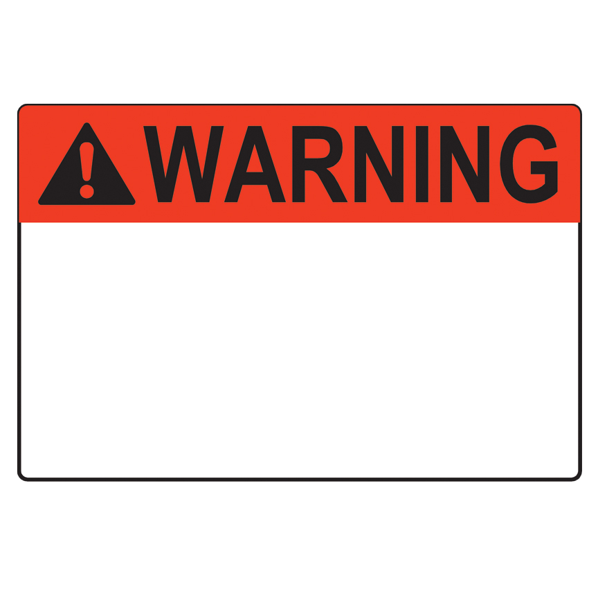 High Quality Warning Label Blank Meme Template