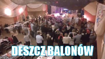 DESZCZ BALONÓW | image tagged in gifs | made w/ Imgflip video-to-gif maker