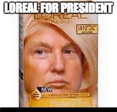Loreal | LOREAL FOR PRESIDENT | image tagged in memes,gifs | made w/ Imgflip meme maker