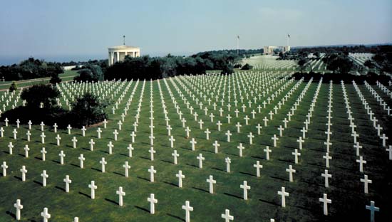 American graveyards in Normandy Blank Meme Template