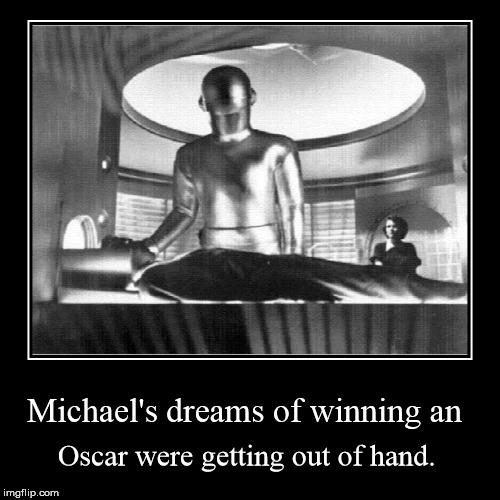 Oscar Wins an Actor | image tagged in funny,demotivationals | made w/ Imgflip demotivational maker