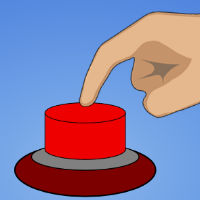 High Quality Red button Blank Meme Template