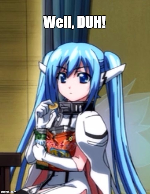 DUH! Comment | Well, DUH! | image tagged in anime | made w/ Imgflip meme maker