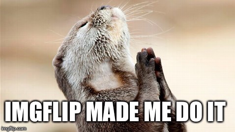 Pray | IMGFLIP MADE ME DO IT | image tagged in pray | made w/ Imgflip meme maker