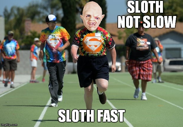 SLOTH NOT SLOW SLOTH FAST | made w/ Imgflip meme maker