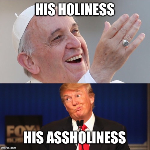 HIS HOLINESS; HIS ASSHOLINESS | image tagged in funny memes | made w/ Imgflip meme maker