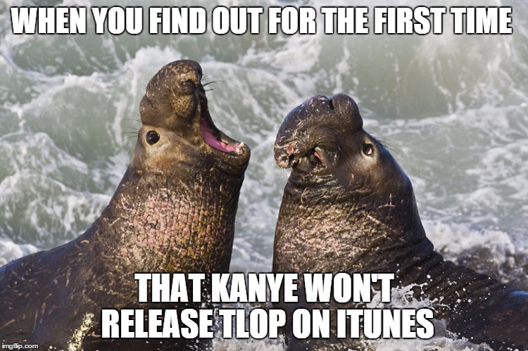 Anguish | WHEN YOU FIND OUT FOR THE FIRST TIME; THAT KANYE WON'T RELEASE TLOP ON ITUNES | image tagged in kanye,west,the life of pablo,tlop,rap,itunes | made w/ Imgflip meme maker