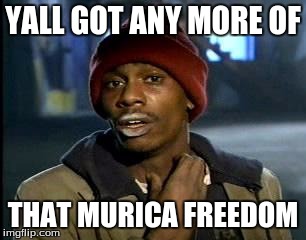 Y'all Got Any More Of That | YALL GOT ANY MORE OF; THAT MURICA FREEDOM | image tagged in memes,yall got any more of | made w/ Imgflip meme maker