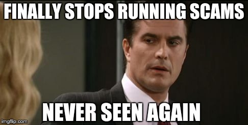 RIC is MIA | FINALLY STOPS RUNNING SCAMS; NEVER SEEN AGAIN | image tagged in ric,general hospital,rick hearst | made w/ Imgflip meme maker