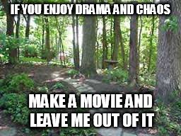 make a movie | IF YOU ENJOY DRAMA AND CHAOS; MAKE A MOVIE AND LEAVE ME OUT OF IT | image tagged in drama,chaos,movie,peace | made w/ Imgflip meme maker