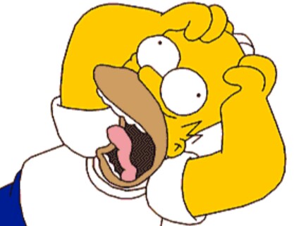 High Quality Homer freaking out Blank Meme Template