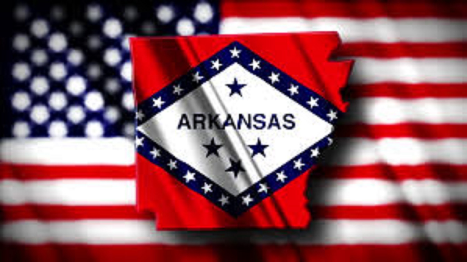 Arkansas USA map flag Blank Meme Template