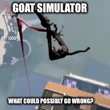 Feel The Grace! | GOAT SIMULATOR; WHAT COULD POSSIBLY GO WRONG? | image tagged in the most interesting man in the world,memes,boombag,youtubers,what the hell | made w/ Imgflip meme maker