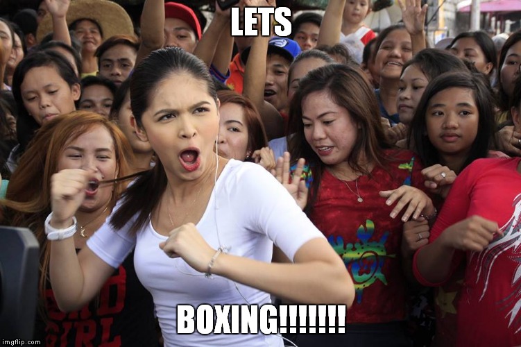 LETS; BOXING!!!!!!! | image tagged in go aldub | made w/ Imgflip meme maker