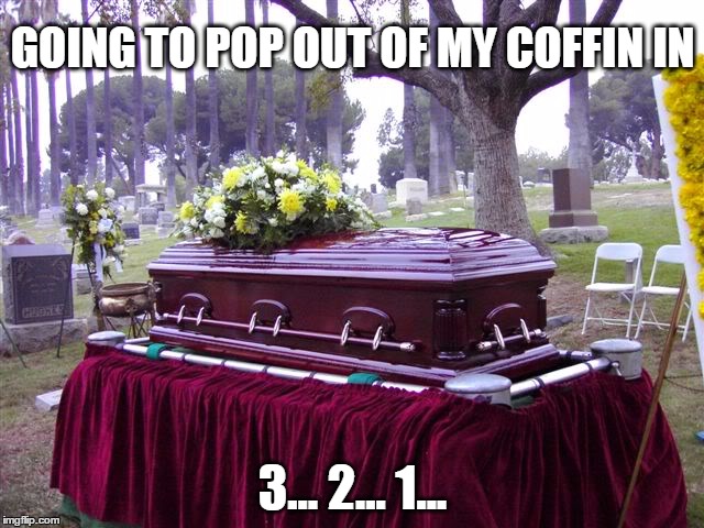 bosscasketlol | GOING TO POP OUT OF MY COFFIN IN; 3... 2... 1... | image tagged in bosscasketlol | made w/ Imgflip meme maker