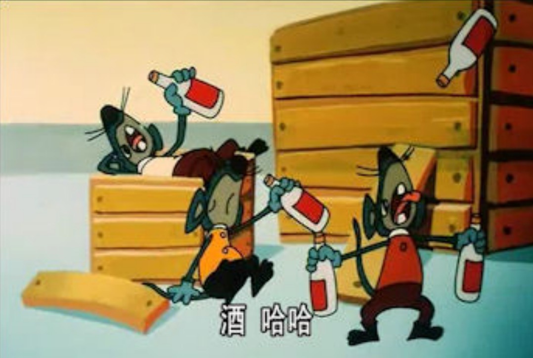 High Quality CHINESE DRINKING CARTOON Blank Meme Template