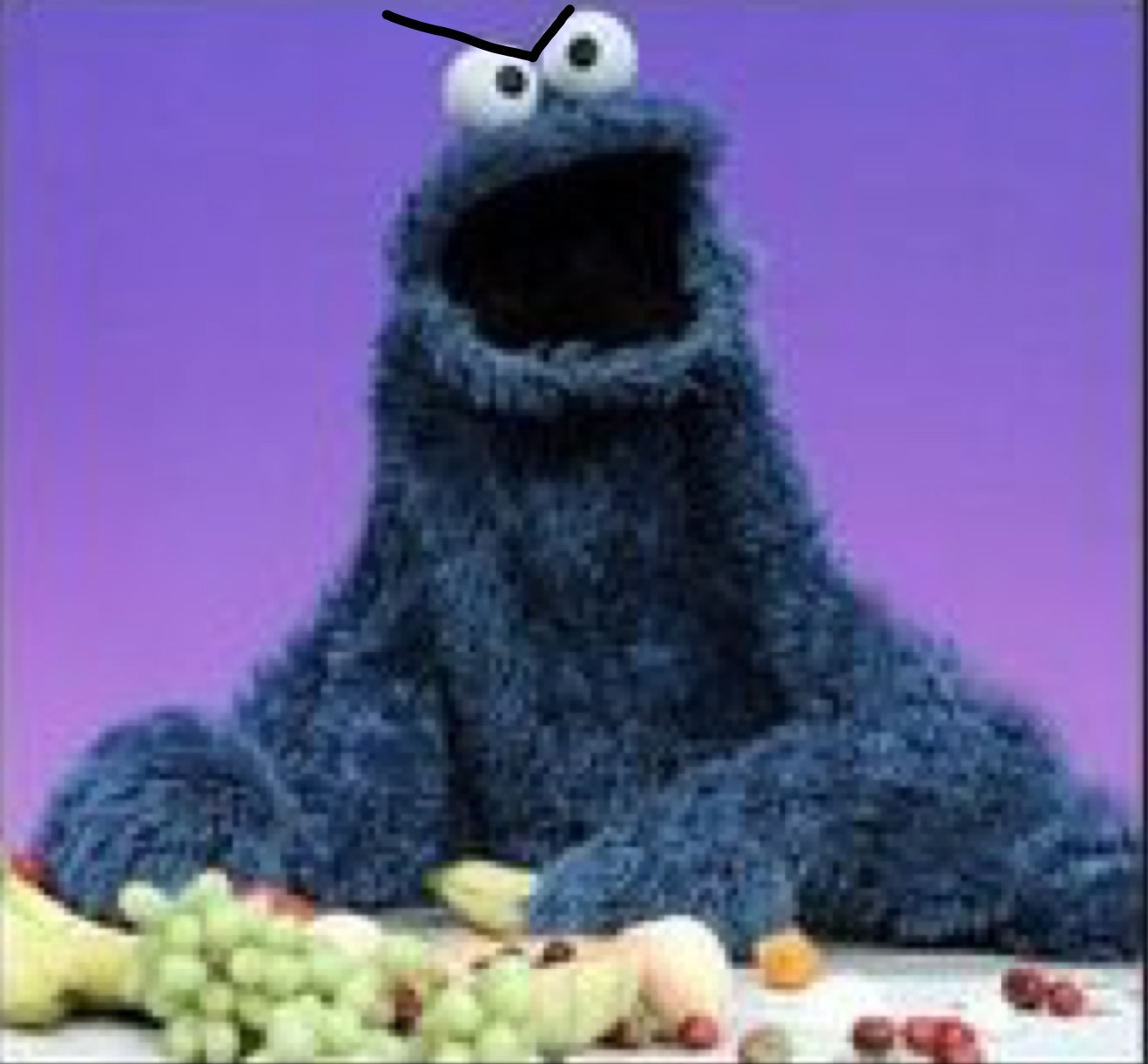 High Quality Cookie Monster WTF Blank Meme Template