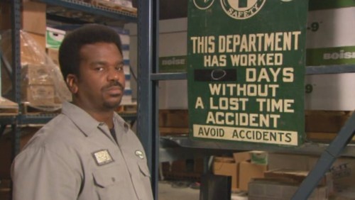 High Quality Darryl "0 Days Since Last Accident" Blank Meme Template