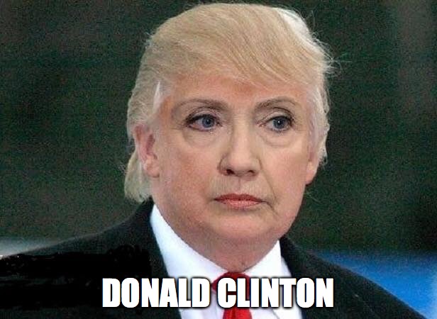 Donald Clinton |  DONALD CLINTON | image tagged in donald trump,trump,hilary clinton,hillary clinton,hillary,politics | made w/ Imgflip meme maker