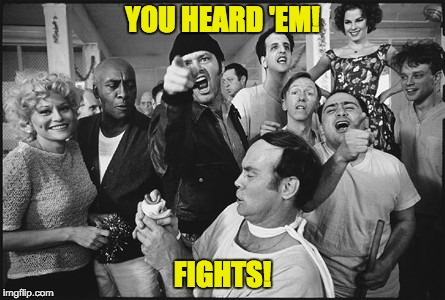 YOU HEARD 'EM! FIGHTS! | made w/ Imgflip meme maker