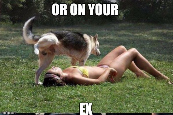 OR ON YOUR EX | made w/ Imgflip meme maker