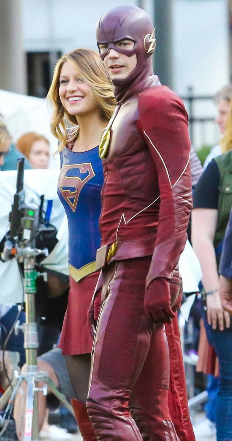 Supergirl/Flash Blank Meme Template