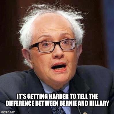 Why has Hillary started using Bernie's campaign promises? | IT'S GETTING HARDER TO TELL THE DIFFERENCE BETWEEN BERNIE AND HILLARY | image tagged in memes,featured,latest,democrats,political | made w/ Imgflip meme maker