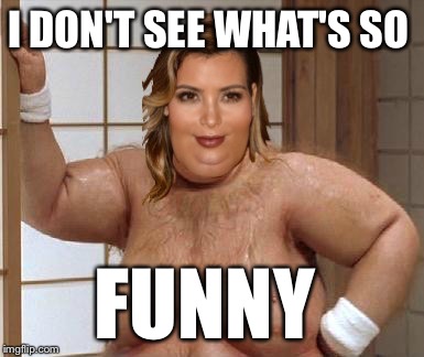 Bad luck kim | I DON'T SEE WHAT'S SO FUNNY | image tagged in bad luck kim | made w/ Imgflip meme maker