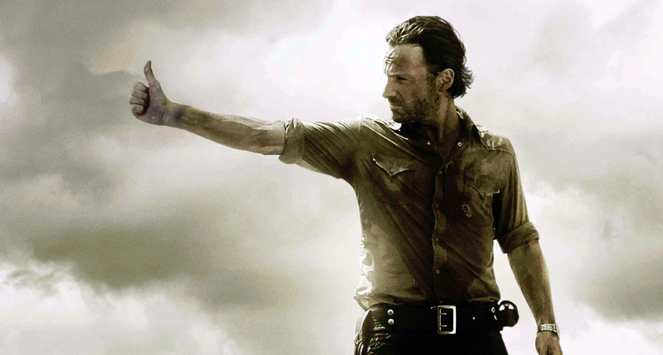 High Quality rick grimes thumbs up Blank Meme Template