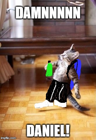 Cool Daniel Cat Stroll | DAMNNNNN; DANIEL! | image tagged in memes,cool cat stroll,funny memes,damn daniel | made w/ Imgflip meme maker