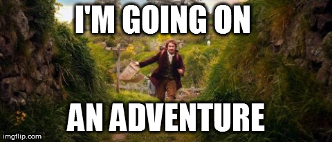 I'M GOING ON  AN ADVENTURE | image tagged in im going on an adventure,funny | made w/ Imgflip meme maker