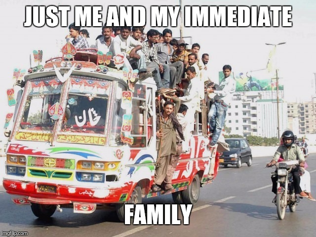 JUST ME AND MY IMMEDIATE FAMILY | made w/ Imgflip meme maker
