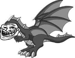 High Quality Dragon troll Blank Meme Template