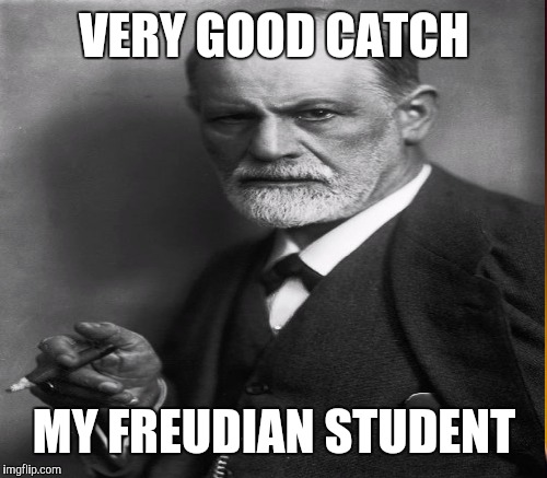VERY GOOD CATCH MY FREUDIAN STUDENT | made w/ Imgflip meme maker