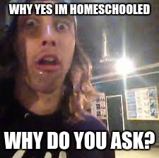 WHY YES IM HOMESCHOOLED; WHY DO YOU ASK? | image tagged in vic fuentes,pierce the veil,homeschooled | made w/ Imgflip meme maker