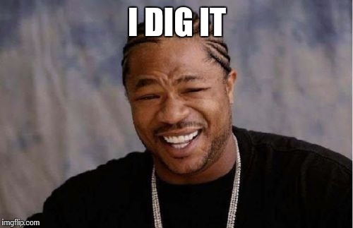 Yo Dawg Heard You Meme | I DIG IT | image tagged in memes,yo dawg heard you | made w/ Imgflip meme maker