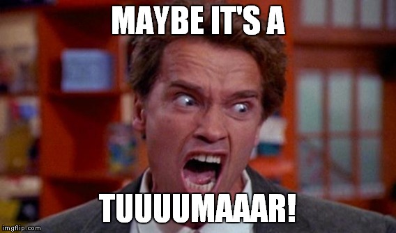 MAYBE IT'S A TUUUUMAAAR! | made w/ Imgflip meme maker