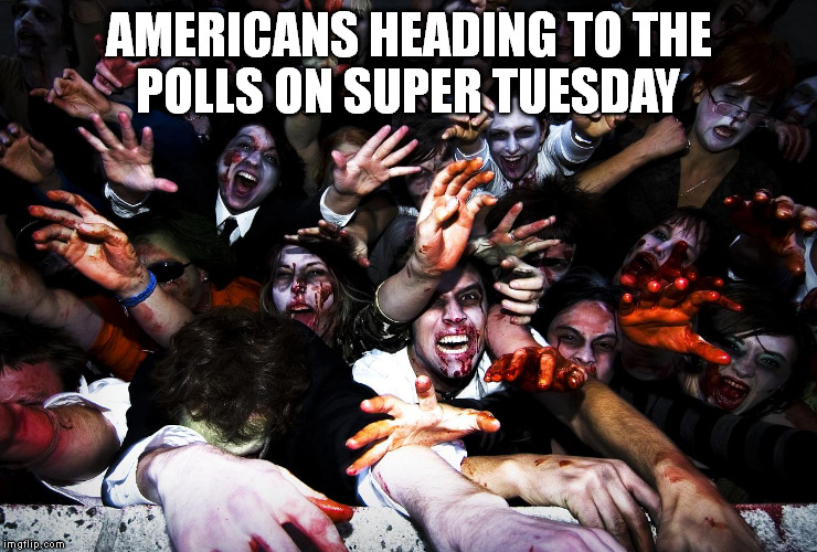If they only had a Brain | AMERICANS HEADING TO THE POLLS ON SUPER TUESDAY | image tagged in memes,braindead,voters | made w/ Imgflip meme maker