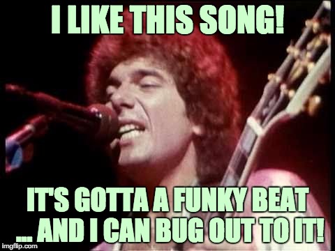 I LIKE THIS SONG! IT'S GOTTA A FUNKY BEAT ... AND I CAN BUG OUT TO IT! | made w/ Imgflip meme maker