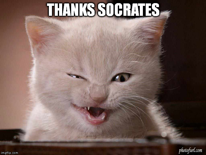 THANKS SOCRATES | made w/ Imgflip meme maker
