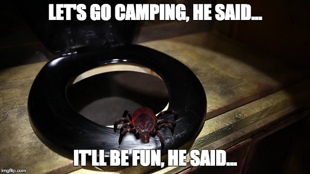 LET'S GO CAMPING, HE SAID... IT'LL BE FUN, HE SAID... | made w/ Imgflip meme maker