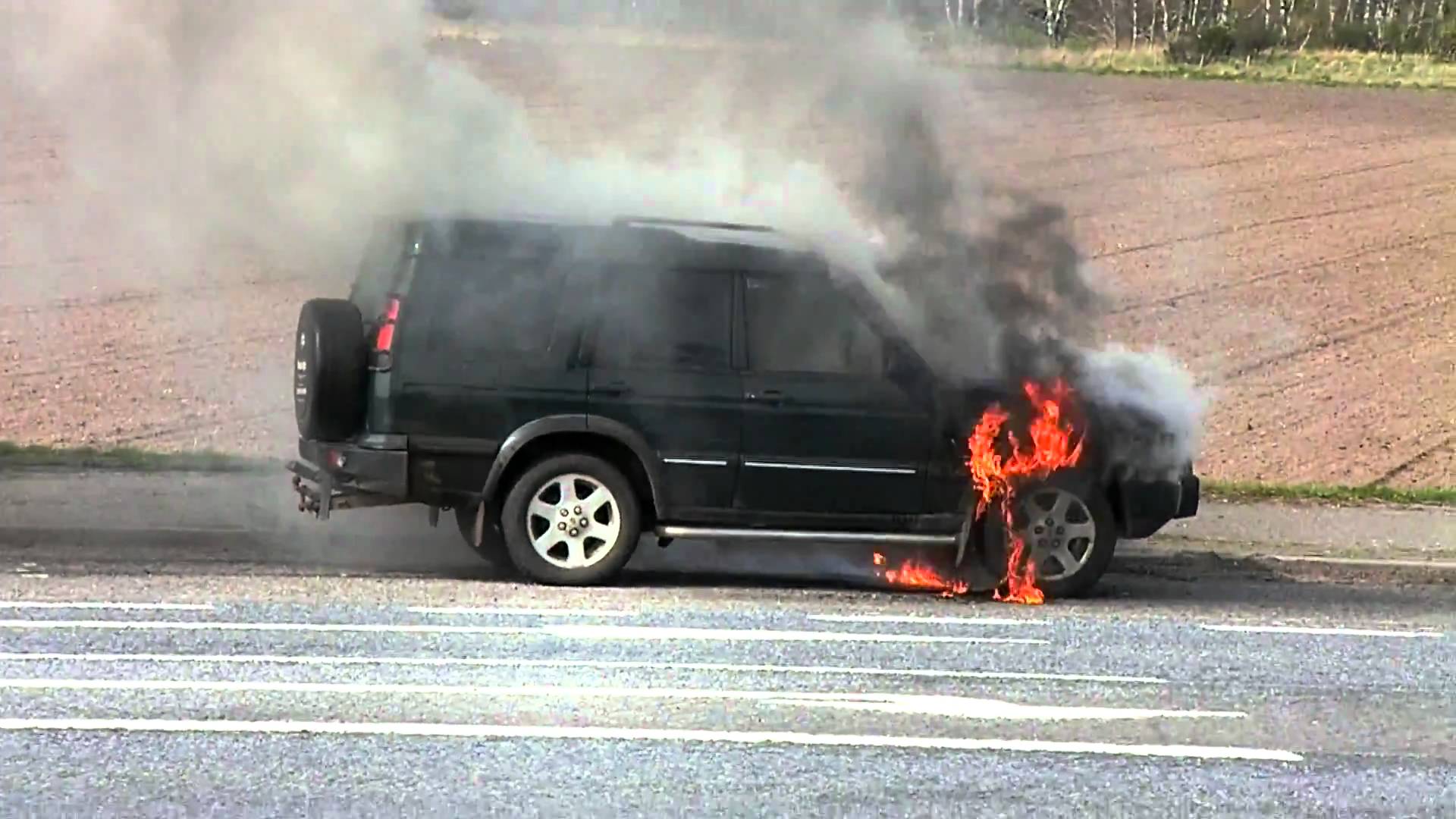 Land Rover On Fire Blank Meme Template