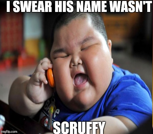 I SWEAR HIS NAME WASN'T SCRUFFY | made w/ Imgflip meme maker
