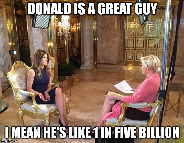 True Love | DONALD IS A GREAT GUY; I MEAN HE'S LIKE 1 IN FIVE BILLION | image tagged in memes,i ain't saying she's a golddigger | made w/ Imgflip meme maker