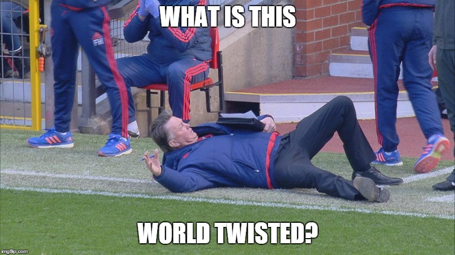Van Gaal World Twisted | WHAT IS THIS; WORLD TWISTED? | image tagged in van gaal world twisted | made w/ Imgflip meme maker