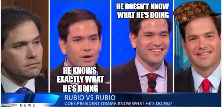 HE DOESN'T KNOW WHAT HE'S DOING; HE KNOWS EXACTLY WHAT HE'S DOING | image tagged in marco x4,scumbag | made w/ Imgflip meme maker